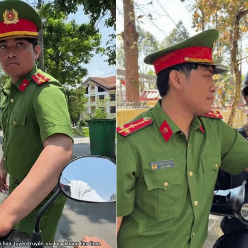 Clip tuyên truyền giao thông hút 5 triệu người xem, “chuyển cảnh mượt như sunsilk”: Danh tính Thượng uý và bạn diễn rapper