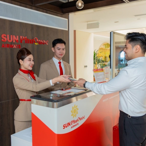 Khai trương đường bay quốc tế thứ hai, Sun PhuQuoc Airways đưa gần 230 khách từ Hàn Quốc đến Phú Quốc