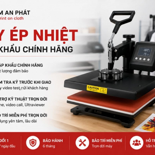 Tâm An Phát đồng hành cùng xưởng in với dòng máy ép nhiệt tối ưu chi phí và hỗ trợ trọn đời