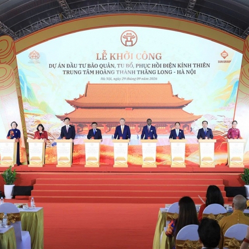 Hà Nội: Khởi công Dự án đầu tư bảo quản, tu bổ, phục hồi Điện Kính Thiên