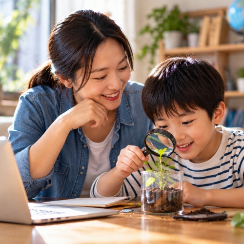 Mẹ học cùng con thay vì chỉ dạy con