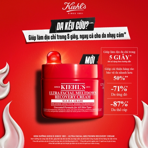 Kiehl’s ra mắt Ultra Facial Meltdown Recovery Cream: Giải pháp 'cấp cứu' tức thì và phục hồi chuyên sâu cho làn da đang quá tải