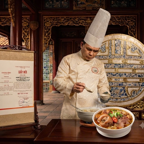 Nghệ nhân ẩm thực Lê Văn Khánh cùng hành trình lan tỏa tri thức từ tô Bún bò Huế
