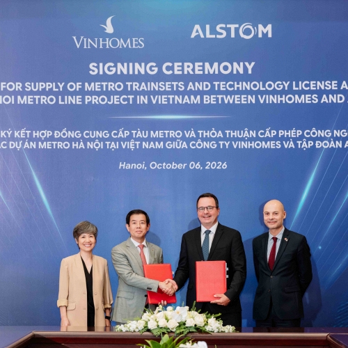 Vingroup và Alstom hợp tác công nghệ phát triển tuyến đường sắt đô thị Hà Nội thế hệ mới