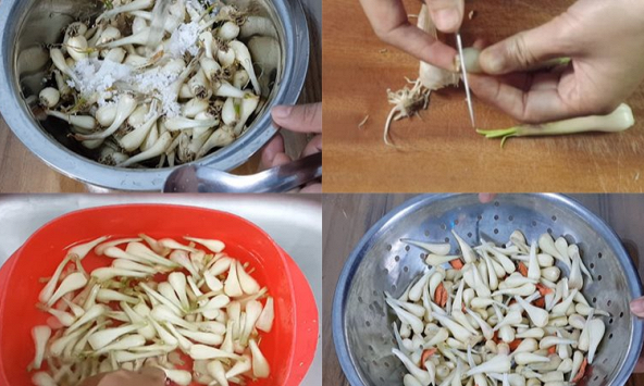 Cách muối củ kiệu bằng lò vi sóng, không cần phơi nắng