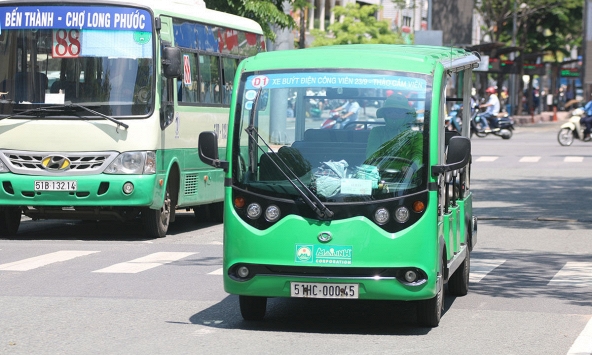 Đề xuất mở buýt điện kết nối phà biển Cần Giờ - Vũng Tàu