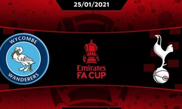 Lịch thi đấu bóng đá hôm nay 25/1: Wycombe Wanderers - Tottenham Hotspur