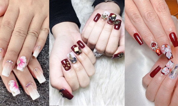 Những mẫu nail cực đẹp, không đụng hàng cho chị em đón Tết 2021