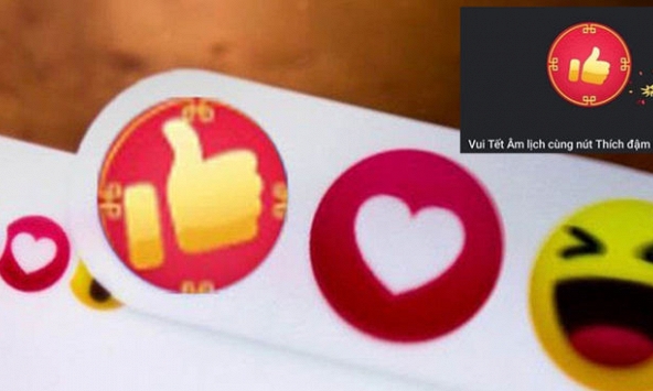 Facebook cập nhật nút Like đỏ đón Tết Tân Sửu 2021