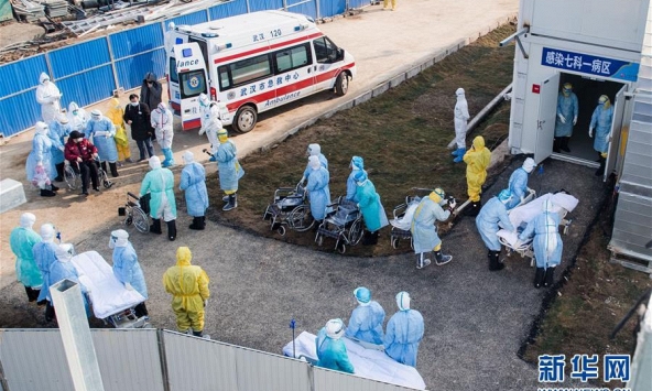 Bệnh viện dã chiến Vũ Hán tiếp nhận bệnh nhân nhiễm corona