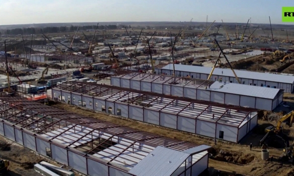 Cận cảnh bệnh viện dã chiến của Nga sắp đưa vào hoạt động