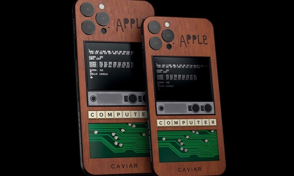 Độc đáo iPhone 12 Pro với mặt lưng chạm hình máy tính Apple-1, giá hơn 230 triệu đồng