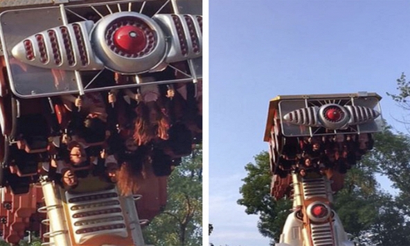 Đu quay bất ngờ chết máy, du khách ngất xỉu vì quá hoảng sợ