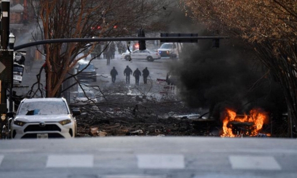 Hiện trường vụ nổ lớn làm rung chuyển thành phố ở Mỹ vào ngày Giáng sinh