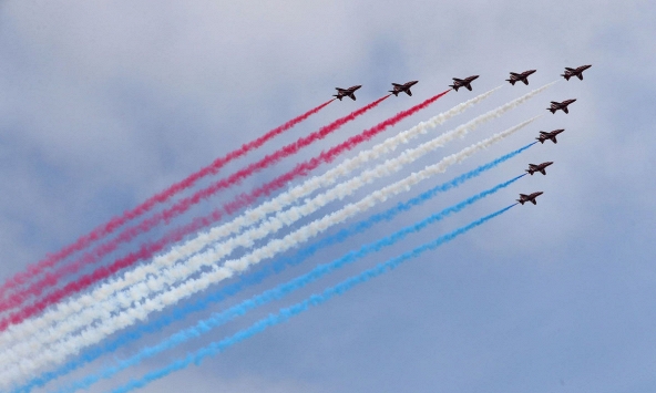 Mãn nhãn màn trình diễn của đội bay Anh