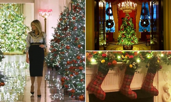 Nhà Trắng lung linh chào đón Giáng sinh và năm mới