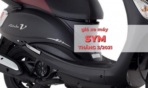 Giá xe máy SYM tháng 3/2021: Attila-V nổi bật với giá từ 33,6 triệu đồng