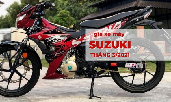 Giá xe máy Suzuki tháng 3/2021: Raider FI giữ giá 48,9 triệu đồng