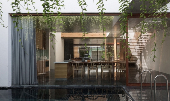 Thiết kế tối giản của Q House, căn nhà hai thế hệ ở cố đô Huế