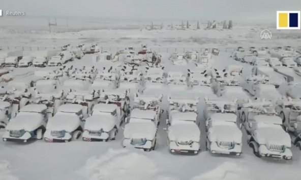 ‘Thị trấn ma’ ở Nga gần như tàng hình trong băng giá