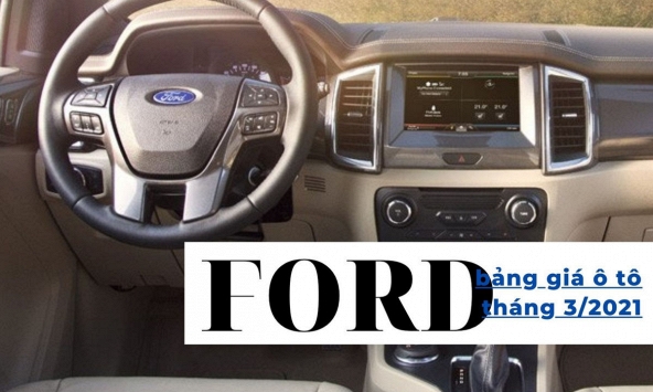 Bảng giá ô tô Ford mới nhất tháng 3/2021