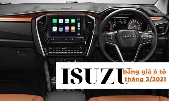 Bảng giá ô tô Isuzu mới nhất tháng 3/2021