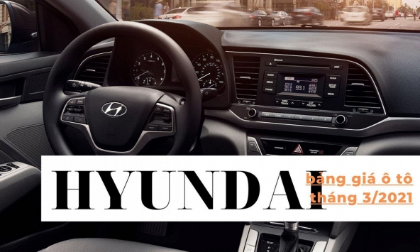 Bảng giá ô tô Hyundai tháng 3/2021