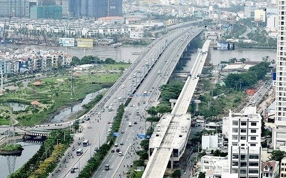 Tuyến Metro số 1 dự kiến chạy thử đoạn trên cao vào cuối năm 2021