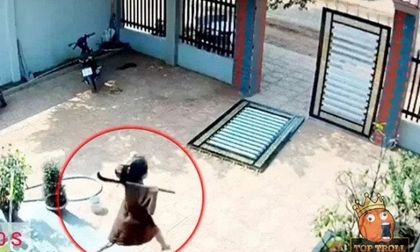 Vợ mang bầu 5 tháng vác rựa bảo vệ chồng khiến dân mạng thán phục