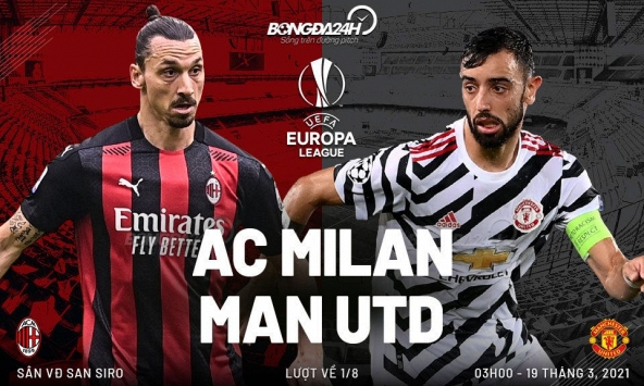 Lịch thi đấu bóng đá hôm nay 19/3: AC Milan - Manchester United