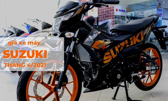 Giá xe máy Suzuki tháng 4/2021: Raider FI giữ giá 48,9 triệu đồng