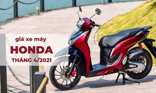 Giá xe máy Honda tháng 4/2021: SH Mode vẫn đội giá cao