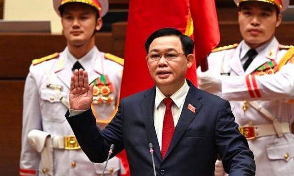 Video clip tân Chủ tịch Quốc hội Vương Đình Huệ tuyên thệ nhậm chức