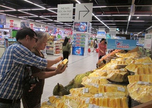 Rau xanh, mít Thái đua nhau rớt giá