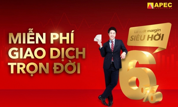 Miễn phí giao dịch trọn đời, nhận ngay đêm nghỉ 5 sao khi mở tài khoản mới tại Chứng khoán APEC