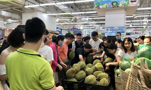 Thị trường thực phẩm 20/4: giá sầu riêng giảm mạnh từ 10.000-30.000 đồng/kg