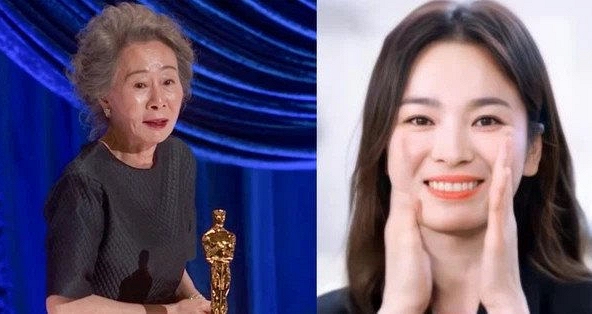 Song Hye Kyo chúc mừng nữ diễn viên gạo cội Youn Yuh Jung