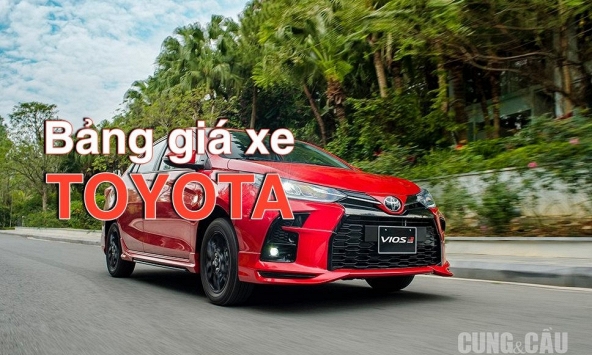 Bảng giá ô tô Toyota năm 2021 cập nhật mới nhất