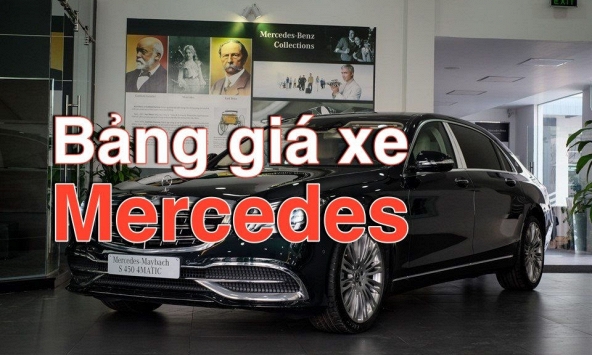 Bảng giá ô tô Mercedes năm 2021 cập nhật mới nhất