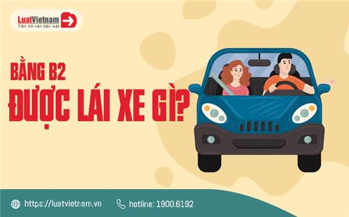 Bằng B2 được phép lái những loại xe nào?