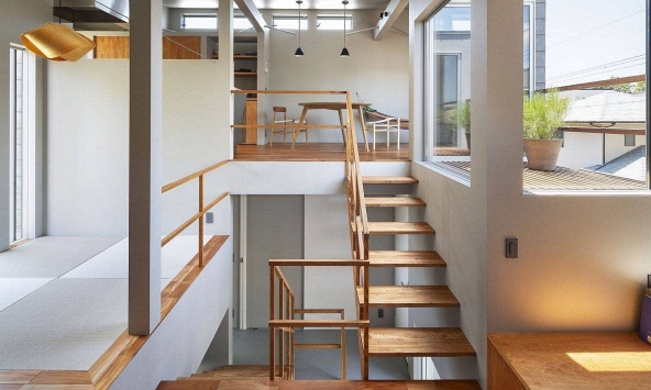 Ngôi nhà nhỏ ở Nhật Bản: Lệch tầng, thiết kế thông minh và đầy sáng tạo về không gian