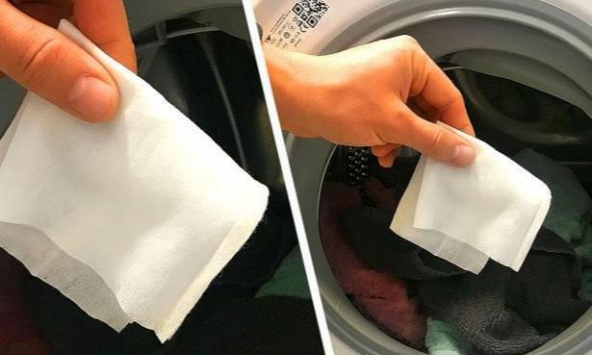 Cách loại bỏ xơ vải trên quần áo chỉ bằng khăn giấy ướt