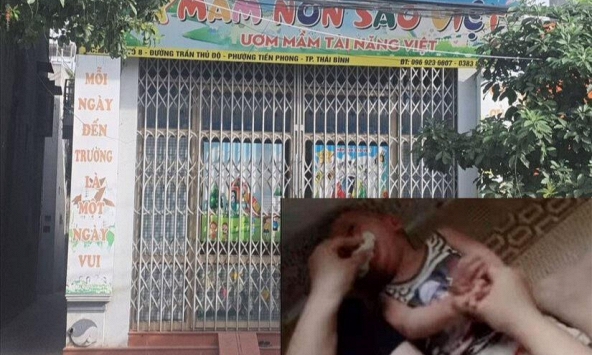 Điều tra clip bé trai 11 tháng tuổi bị cô giáo mầm non nhét giẻ vào miệng