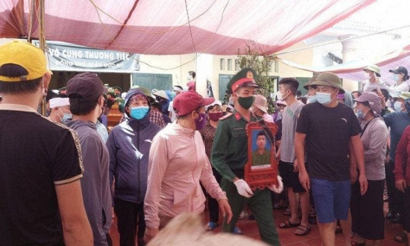 Quân nhân Trần Đức Đô đã được an táng