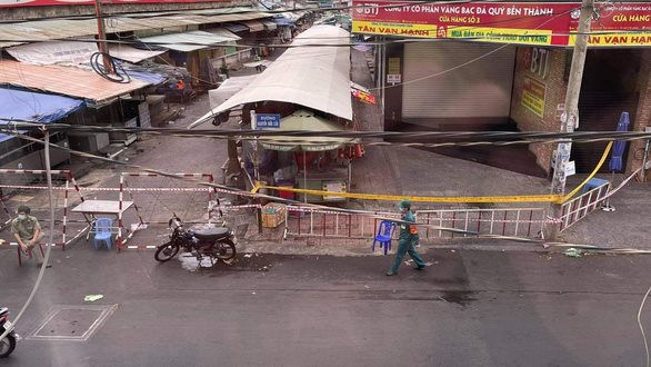 Chợ Tân Định dừng hoạt động vì có ca nghi nhiễm COVID-19