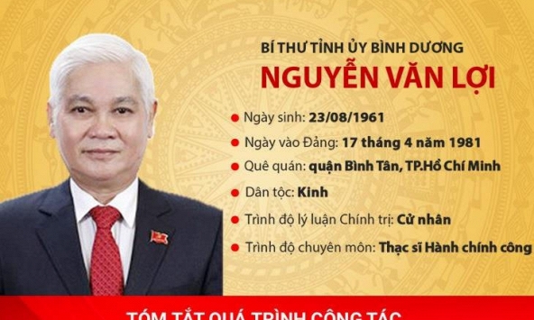Chân dung tân Bí thư Tỉnh ủy Bình Dương Nguyễn Văn Lợi