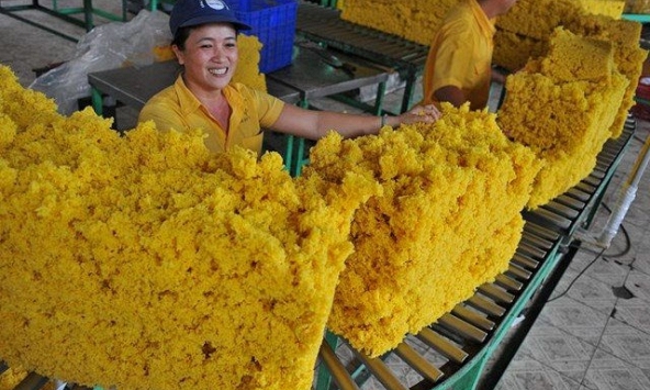 Xuất khẩu cao su tăng mạnh về giá trị