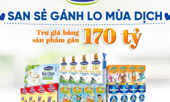 Vinamilk triển khai chương trình trợ giá mùa dịch tới gần 170 tỷ đồng