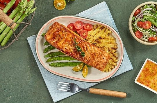 Món ngon mỗi ngày: Cách làm cá hồi nướng tắc mật ong
