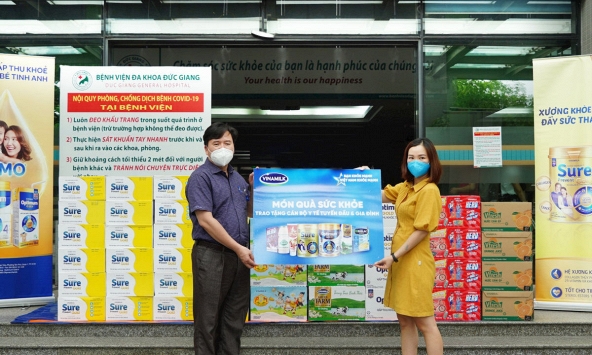 Vinamilk đẩy mạnh hành trình tiếp sức tuyến đầu trong giai đoạn cao điểm chống dịch tại 50 bệnh viện trên cả nước
